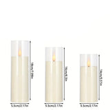 Flameless LED Candle Set Flickering Flame Effect 24pcs.