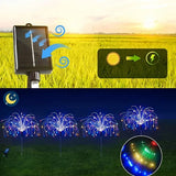 4Pack Solar Firework String Lights 360 Colorful LEDs.