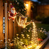 82CM Solar Santa Claus Kettle Light for Christmas.
