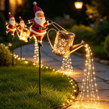 82CM Solar Santa Claus Kettle Light for Christmas.