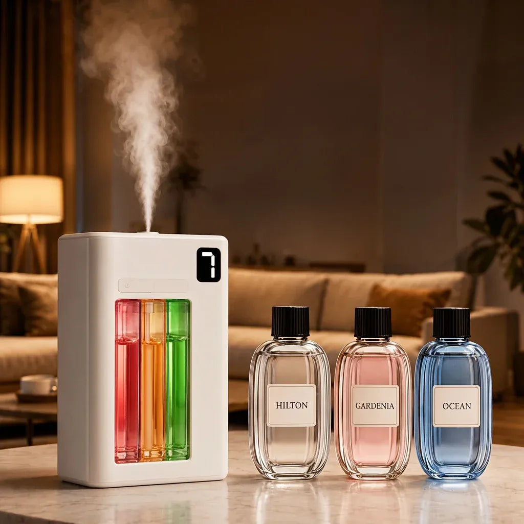 Smart Aromatherapy Diffuser with 3 Fragrance Options.