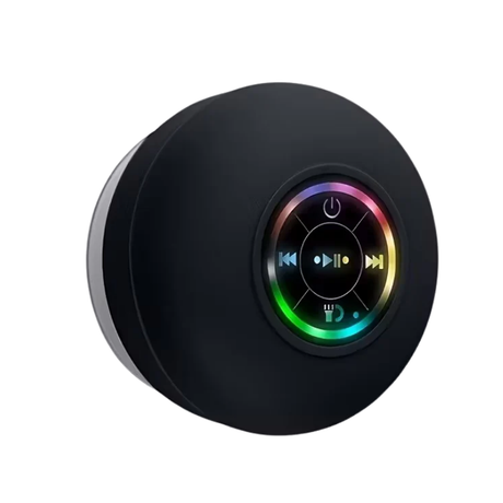 Portable Wireless Speaker with Suction Cup.