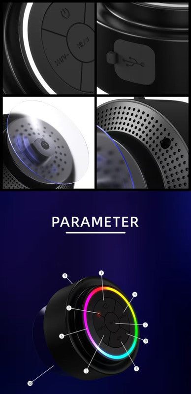 Portable Shower Speaker with Voice Assistant.