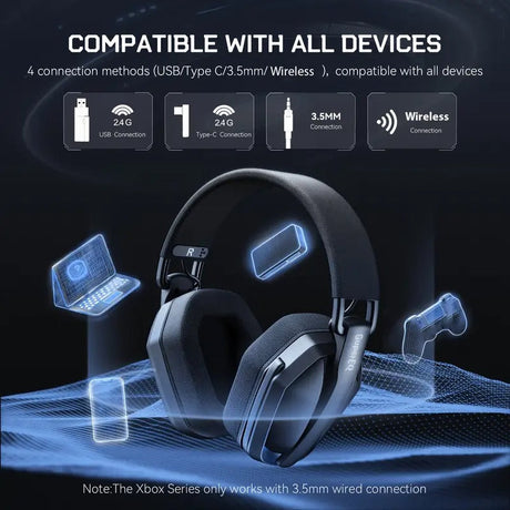 Over ear headphones, breathable, lightweight.