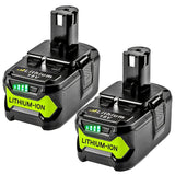 2pcs Lithium-Ion Battery for Ryobi One+