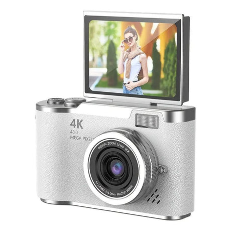 Retro CCD-4K Digital Camera with Flip Screen.