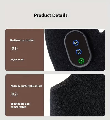 Heated hand vibration massager, lightweight.