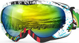 OutdoorMaster Kids Ski Goggles - Helmet Compatible Snow Goggles for Boys & Girls with 100% UV Protection-01VLT 13％-OM-6