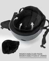 OutdoorMaster Kelvin Ski Helmet - with ASTM Certified Safety, 9 Options - for Men, Women & Youth-Grey,Large