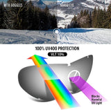 OutdoorMaster Kids Ski Goggles OTG Helmet Compatible, Anti-Fog Snow Goggles for Boys & Girls 100% UV Protection-OM-4