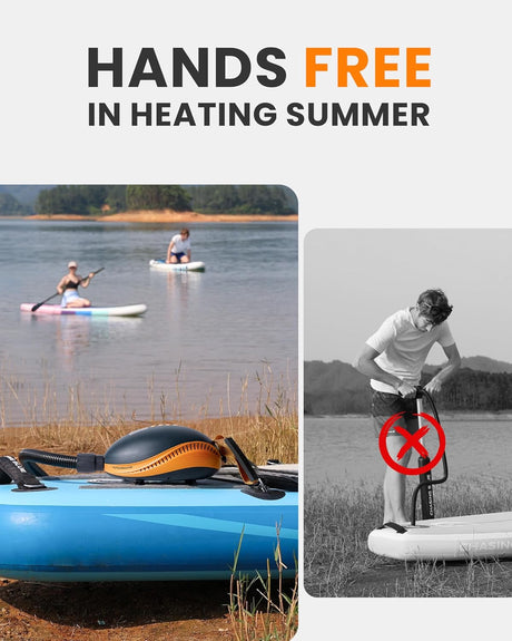 Electric SUP pump, lightweight.