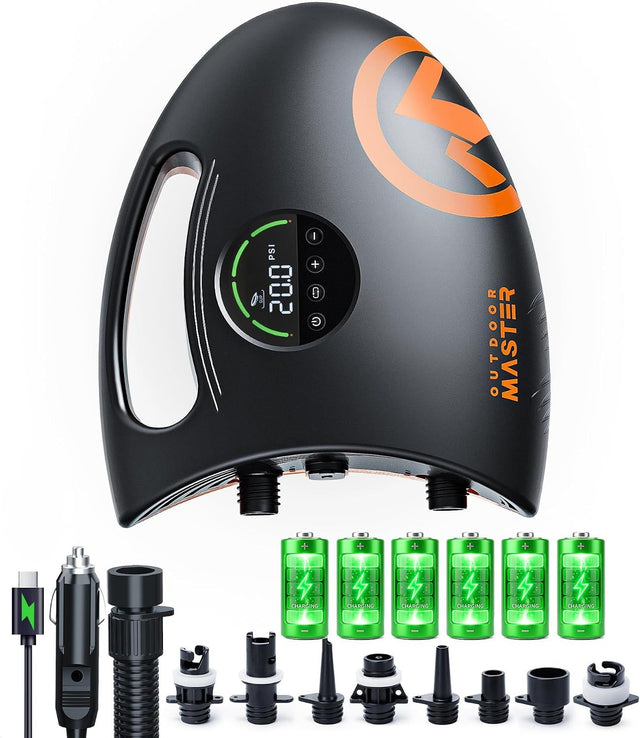 OutdoorMaster Shark inflatable air pump, 12V.