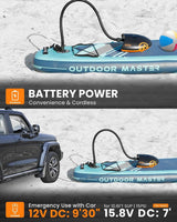OutdoorMaster Shark inflatable air pump, 12V.