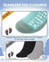 OutdoorMaster Merino Wool Ski Socks for Kids Boys & Girls Thermal Winter Warm Snowboarding Cold Weather-3 pack,Medium