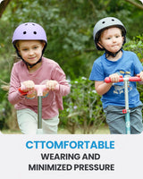 OutdoorMaster Youth & Kids Bike Helmet - Adjustable Multi-Sports Skateboard Helmet with Removable Liners for Balance Bike, Toddler Scooter, One Wheel Hoverboard-Taro purple-Large