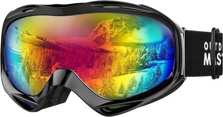 OutdoorMaster OTG Ski Goggles Over Glasses Ski/Snowboard Goggles for Men, Women & Youth 100% UV Protection-OM-5.