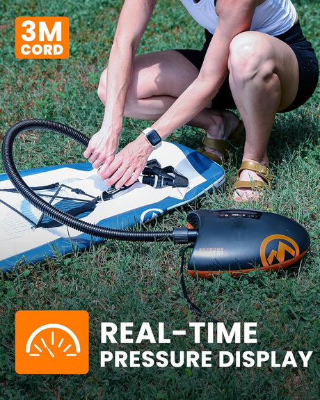 OutdoorMaster electric SUP pump, lightweight.