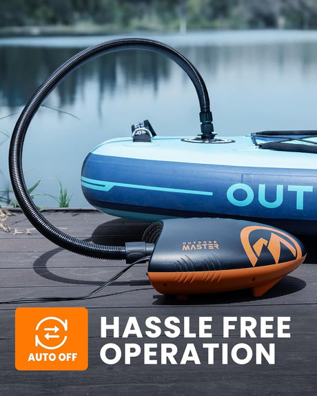 OutdoorMaster electric SUP pump, lightweight.