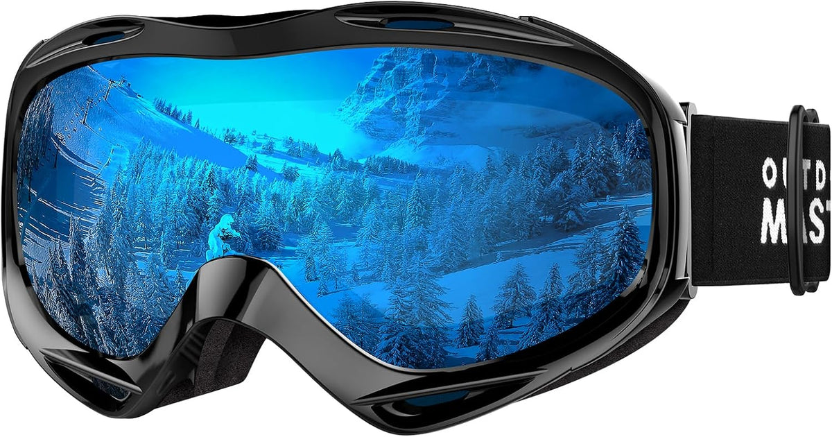 OutdoorMaster OTG Ski Goggles Over Glasses Ski/Snowboard Goggles for Men, Women & Youth 100% UV Protection-OM-5.