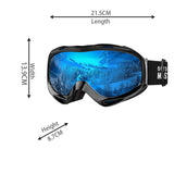 OutdoorMaster OTG Ski Goggles Over Glasses Ski/Snowboard Goggles for Men, Women & Youth 100% UV Protection-OM-5.