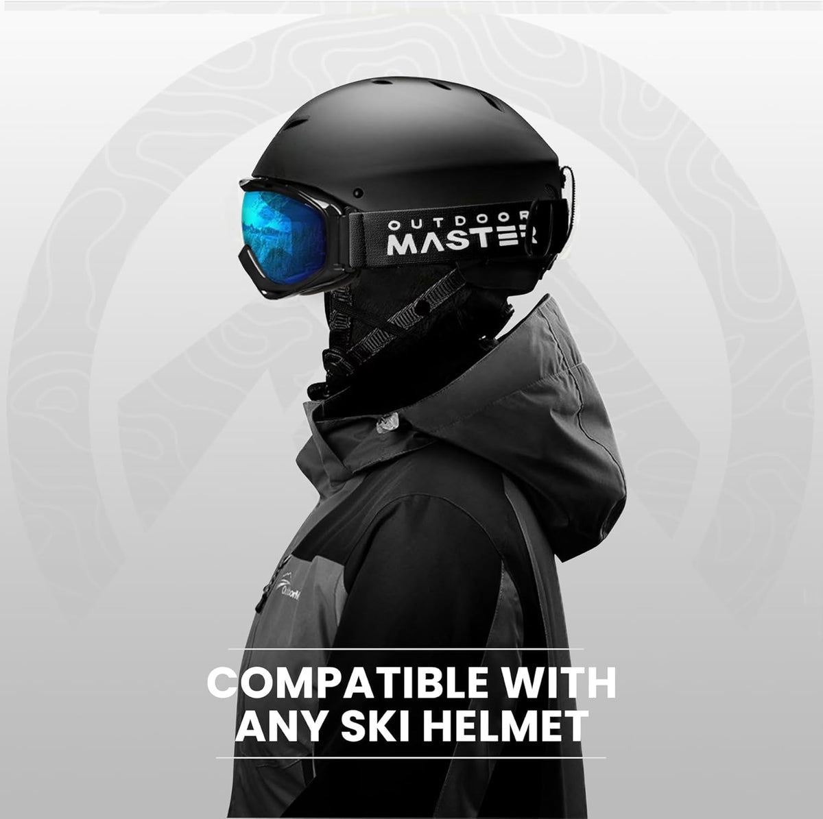 OutdoorMaster OTG Ski Goggles Over Glasses Ski/Snowboard Goggles for Men, Women & Youth 100% UV Protection-OM-5.