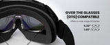 OutdoorMaster OTG Ski Goggles Over Glasses Ski/Snowboard Goggles for Men, Women & Youth 100% UV Protection-OM-5.