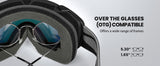 OutdoorMaster Ski Goggles with Cover Snowboard Snow Goggles OTG Anti-Fog -100% UV Protection-OM-18