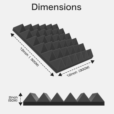 JBER Pyramid audio, 30x30x5cm, 24pcs, 30x5cm.