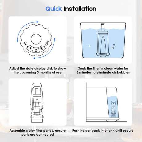Aumerage Breville Oracle water filter, model BES008WHT0NUC1.