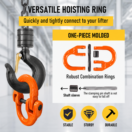 Hammerlock Trailers-Orange safety chain hooks.