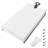 RV Truma Cowl Cover Silver Checker Aluminum Universal Flue Vent Truma Hotwater AU-White