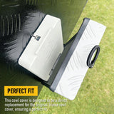 RV Truma Cowl Cover Silver Checker Aluminum Universal Flue Vent Truma Hotwater AU-White