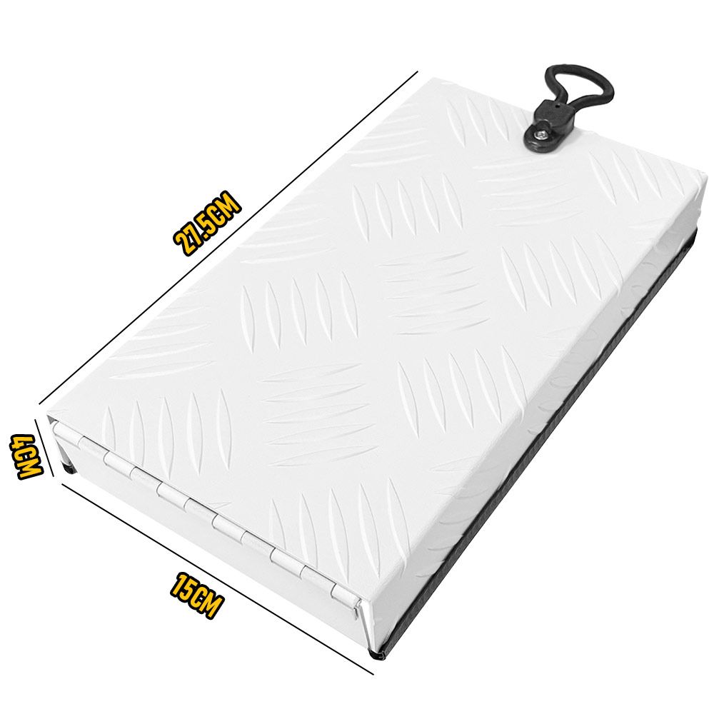 RV Truma Cowl Cover Silver Checker Aluminum Universal Flue Vent Truma Hotwater AU-White