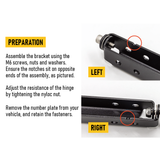 Stainless steel foldable off road winch.