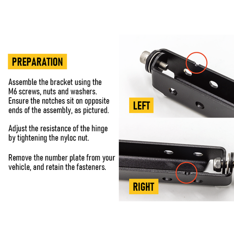 Stainless steel foldable off road winch.