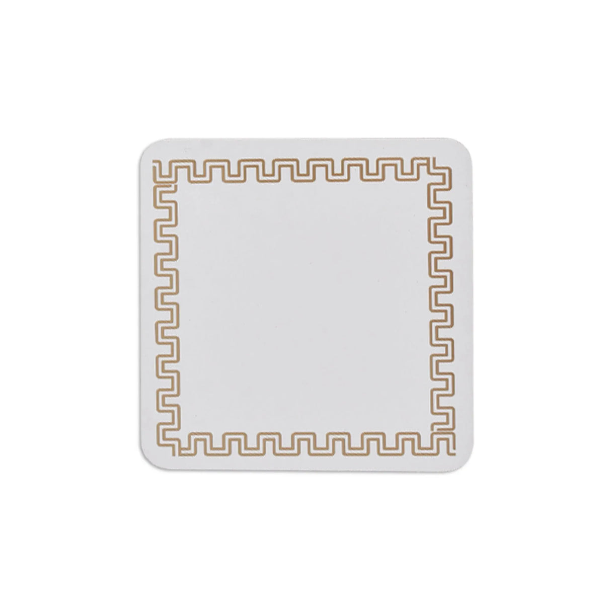 4 Pcs Clevinger MDF Coasters Gold Border