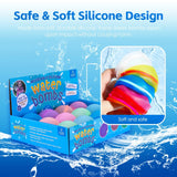 12 PcsMagnetic Closure Silicone Water Bombs.
