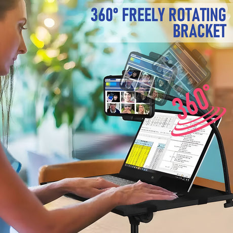 Folding projector stand, 125cm, height adjustable.
