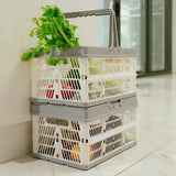 Livingtoday Collapsible Shopping Basket with Handle Medium - 19L