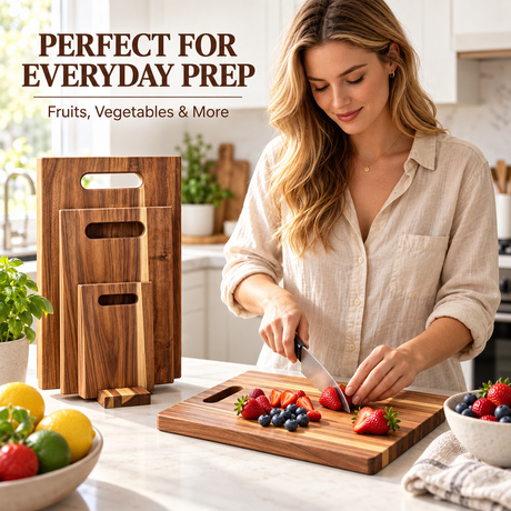 Wooden cutting board, 3pcs.