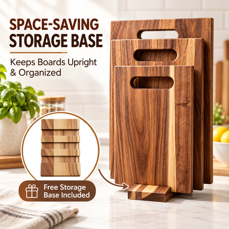 Wooden cutting board, 3pcs.
