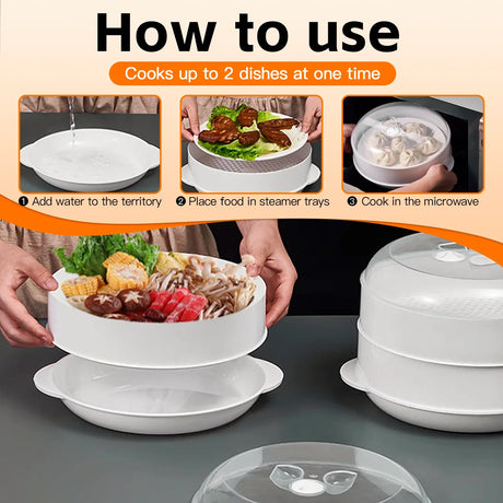 2 Tier Microwave Steamer.