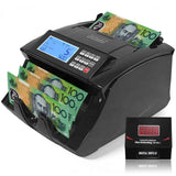 Automatic Money Counter Machine For Australian Banknotes With UV/MG/IR Counterfeit Detection, High-Speed Counting & Digital Display 25.3x30.3x19.5cm