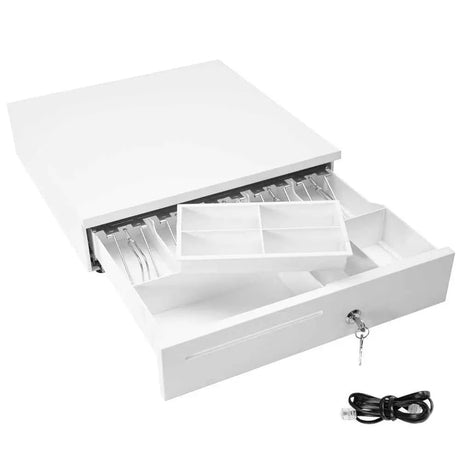 White office supplies, 40.5x42x11.2cm, 42x11.2cm.