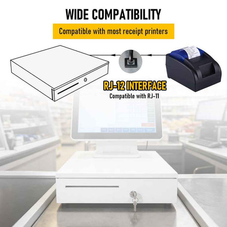 White office supplies, 40.5x42x11.2cm, 42x11.2cm.