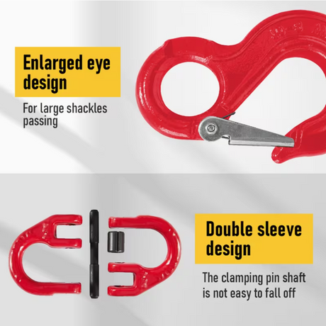 Hammerlock Latch-Red swivel winch safety.