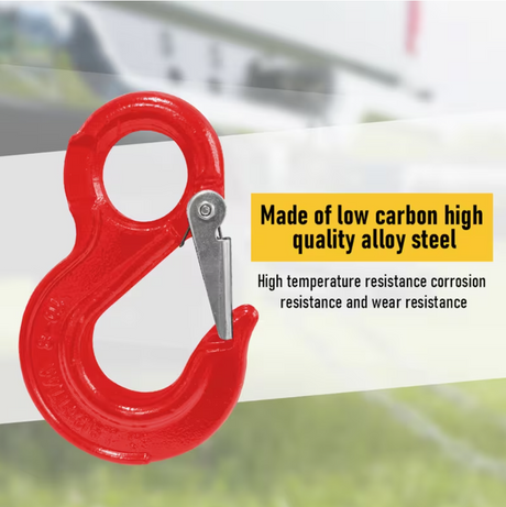Hammerlock Latch-Red swivel winch safety.