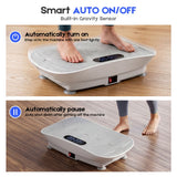 Vibration Plate Exercise Machine, Whole Body Shake Plate with LED Touch Screen & Bluetooth Speaker, Multi-Speed Fitness Platform