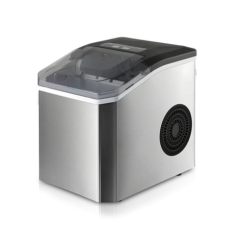 Portable ice maker, with a carry handle.