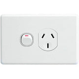 Clipsal Classic C2000 Series Single Switch Socket Outlet Classic, 250V, 10A | White Electric | C2015-WE